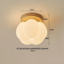Axyaa Modern LED Wood Canopy Ceiling Light for Porch Kitchen Living Room