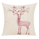 Milu Deer Pattern Print Pillow for Home Decor by Axyaa