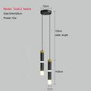 Axyaa Modern LED Tube Chandelier for Bedroom and Living Room