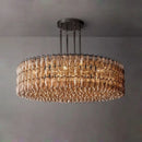 Axyaa Black Chrome LED Chandelier for Dining Room