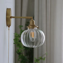 Axyaa Nordic Glass Ball Wall Lamp for Restaurant Bedroom Bathroom Staircase Mirror Lighting