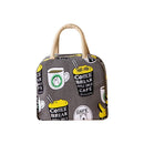 Axyaa Cartoon Fruit Thermal Picnic Lunch Bag Drawstring Tote for Women
