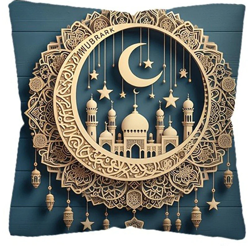 Axyaa 3D Castle Crescent Moon Pillowcase - Home Room Decoration