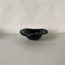 Axyaa Wave Salad Bowl Saucer - Creamy Color, Ins Style, Dishwasher Safe, Dessert Snack