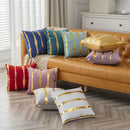 Axyaa Velvet Gold Geometric Pillowcase - 45X45 Decor Sofa Throw Pillow Cover