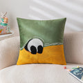 Axyaa Cartoon Embroidered Pillowcase Set for Kids Room Decor