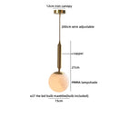 Axyaa Nordic Ceramic Sphere Pendant Light - Modern Bedroom LED Hanging Lamp