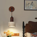 Axyaa Nordic LED Wall Sconce Wood Yellow Travertine Stair Light Fixtures