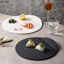 Axyaa Matte Stone Ceramic Plate Set for Molecular Cuisine and Desserts