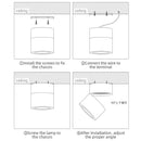 Axyaa LED Downlight Ceiling Lamp for Home Decor and Lighting
