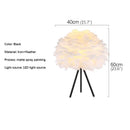 Axyaa Nordic Feather Floor Lamp LED Decorative Standing Light