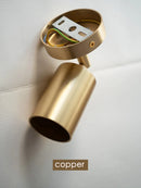 Axyaa Copper Retro LED Wall Lamp for Home Decor.