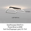 Axyaa Dimmable LED Ceiling Light, Modern Aluminum Fixture for Bedroom, Kitchen, Dining Room