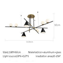 Axyaa Magic Bean Pendant Light: Luxury Nordic Style Chandelier for Home Decor