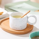 Axya Korean Style Splash Ink Ceramic Tea Cup, Wholesale Milk Coffee Mug, Couples Cup