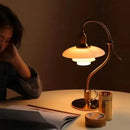Axyaa LED Glass Table Lamp 3 Layers Bauhaus Style for Study & Bedroom