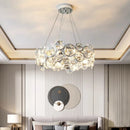 Axyaa LED Crystal Chandelier - Modern Luxury Lighting for Living Room and Bedroom