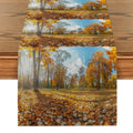 Axyaa Deciduous Sunshine Table Runner: Elegant Dining Table Decor for Kitchen & Weddings