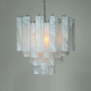 Axyaa Art Deco Glass Tube Chandeliers Luxury Pendant Lamp for Dining Kitchen Island