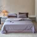 Axyaa Queen Duvet Cover Set - Lyocell/Cotton Mix, Natural Plant Fibers