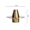 Axyaa Golden Geometric UFO Flower Vase - Elegant Home Decor & Floral Arrangement Accessories