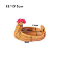 Axyaa Rattan Animal Style Fruit Plate & Tea Tray Multifunctional Storage Basket