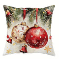 Axyaa Christmas Pillowcase: Santa Claus Snowman Bird Sofa Cushion Cover