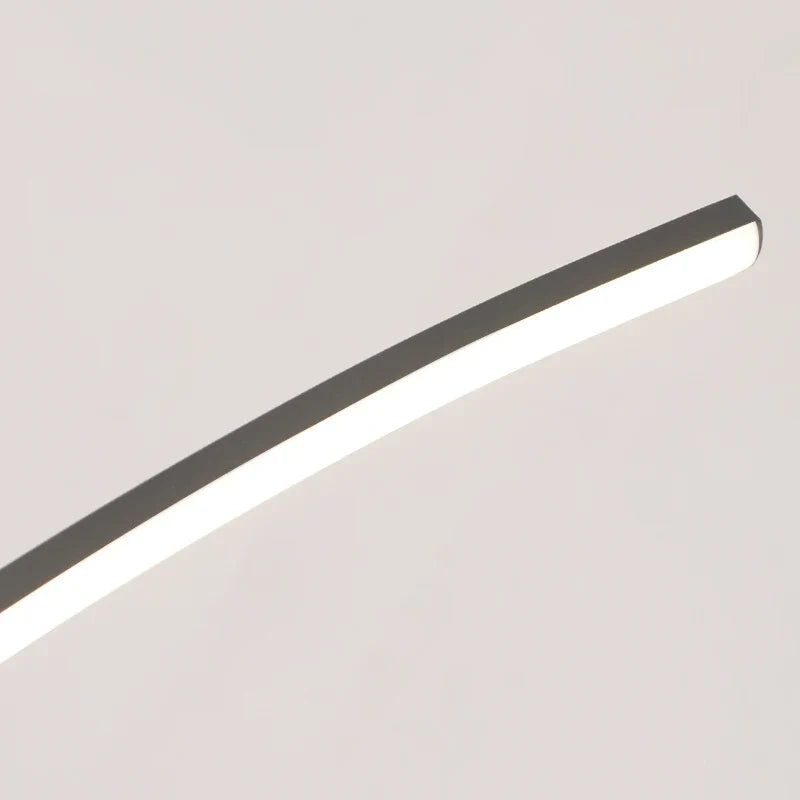Axyaa LED Arc Pendant Light - Adjustable Brightness, Energy Efficient Kitchen Ceiling Lamp