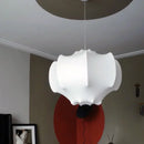 Axyaa Silk Chandelier: Nordic Designer LED Pendent Lamp for Home Decor