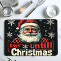 Axyaa Santa Kitchen Draining Mat - Quick Dry Dish Drainer Mat - Absorbent Countertop Drying Pad