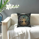 Axyaa Tree of Life Mystic Viking Gold Cushion Cover Pillowcase