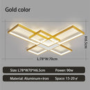 Axyaa Modern Gold/Black LED Chandeliers for Living Room, Bedroom, Study Room