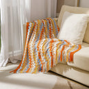 Axyaa Bohemian Blanket Shawl with Tassel Decoration for Summer Comfort