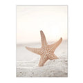 Axyaa Beige Dandelion Starfish Wall Art Print for Nordic Living Room Decor