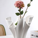 Axyaa Geometric Pleated Flowerpot & Three-dimensional Vase - Home Decor Accessory