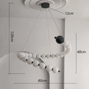Axyaa Modern Stair Chandelier LED Pendant Ceiling Lamp for Living Room