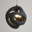 Axyaa Scandinavian Twist LED Pendent Chandelier - Black & White Nordic Design