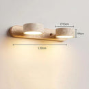 Axyaa Circular LED Double-Sided Wall Lamp for Bathroom Vanity Mirror