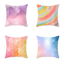 Colorful Abstract Watercolor Pattern Pillow Cover Set by Axyaa for Sofa, Bedroom & Car