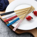 Axyaa Stainless Steel Chinese Chopsticks Set for Sushi and Fast Food