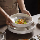 Axya Irregular Ceramic Bowl Set for Restaurant Specialty Tableware.