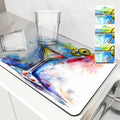 Axyaa Square Anti-Slip Absorbent Drain Pad for Dishes and Cups