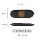 Axyaa Ceramic Leaf Plate Set for Sushi, Sashimi, Hot Pot, Barbecue - Japanese Tableware