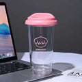 Axyaa Iced American Coffee Cup Tritan Water Bottle for Women