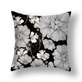 Axyaa Oil Art Printed Back Cushion Cover - Garden Living Room Pillow Case