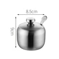 Axyaa Steel Seasoning Jars Set : Spice Container Condiment Bowls Sugar Salt Bowl