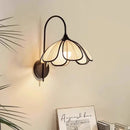 Axyaa Petals Led Wall Sconces Modern Creamy E27 Indoor Lighting Art Deco Lamps