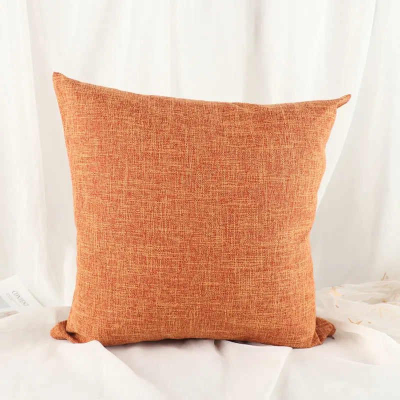 Axyaa Orange Cushion Cover 45x45 Modern Decorative Pillowcase for Home Sofa
