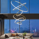 Axyaa Modern LED Pendant Chandeliers for Staircase and Living Room Lighting