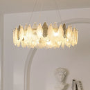 Axyaa Glass Duplex French Chandelier for Luxurious Villa Living Room